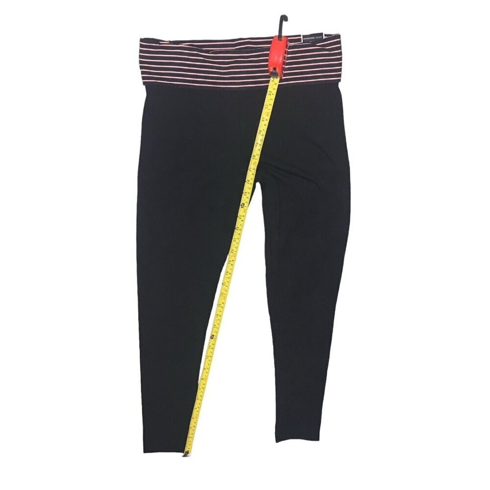 VICTORIA'S SECRET ANYWHERE TIGHTS‎ PANTS ACTIVEWEAR MEDIUM REGULAR BLACK NWT - Picture 2 of 6